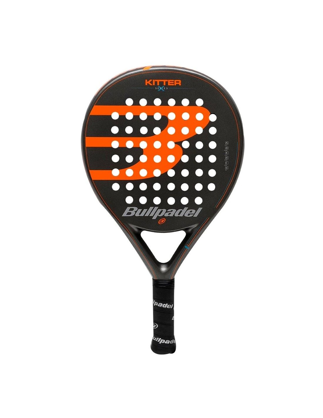  Bull Padel Protectores de marco para bate, color negro