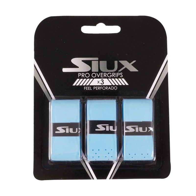 Blister Overgrips Siux Pro X3 Azul Perforado