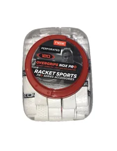 Nox 120 pezzi Overgrip can Pro Extra Grip Bianco