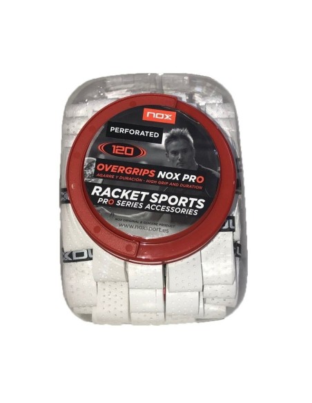 Nox 120 pezzi Overgrip can Pro Extra Grip Bianco |Padel offers