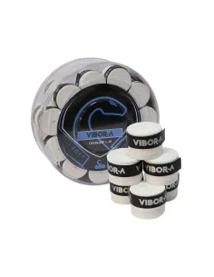 Cubo 30 Overgrips Vibor-a Mix Blanco | Ofertas de pádel