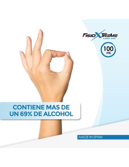 Hydroalcoholic Gel Clean Line Fisioxtreme Aloe Vera 100ml | Ofertas de padel