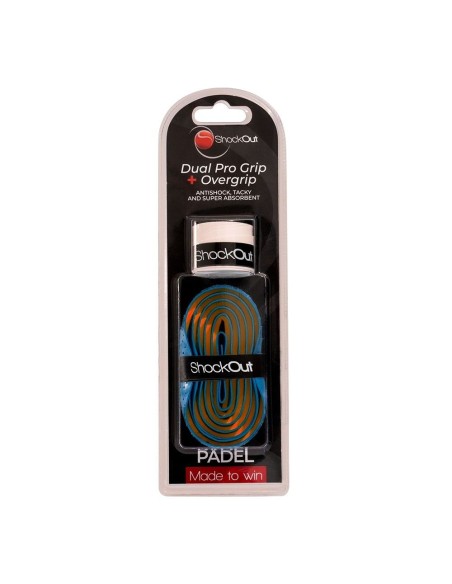 Punho e sobrepunho Shockout Dual Pro Azul Laranja | Ofertas de padel