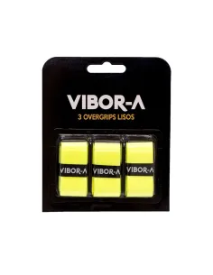 Blister 3 Overgrips Pro Vibor-a Liso Amarillo Fluor | Ofertas de pádel