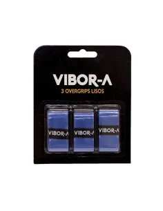 Paquet de 3 surgrips Pro Vibor-a lisse bleu.