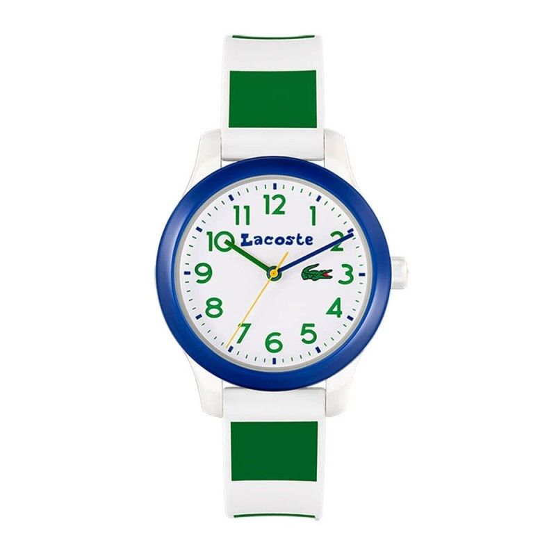 Reloj Lacoste 12 12 Tr90 32mm Blanco Azul Verde Junior