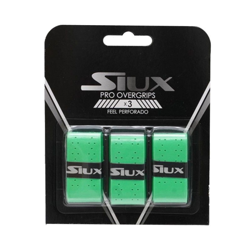Blister Overgrips Siux Pro X3 Verde Perforado