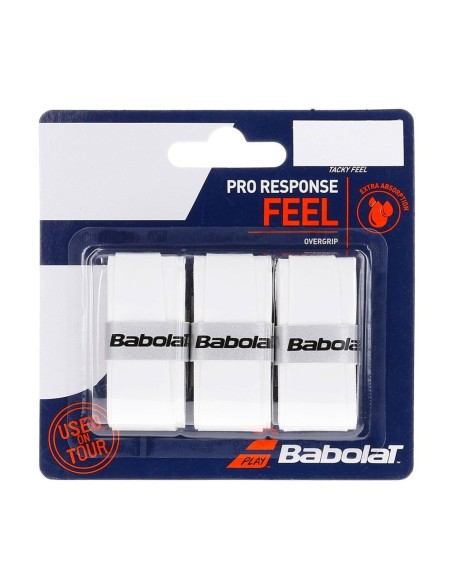 Overgrip Babolat Pro Response X 3 White | Ofertas de padel