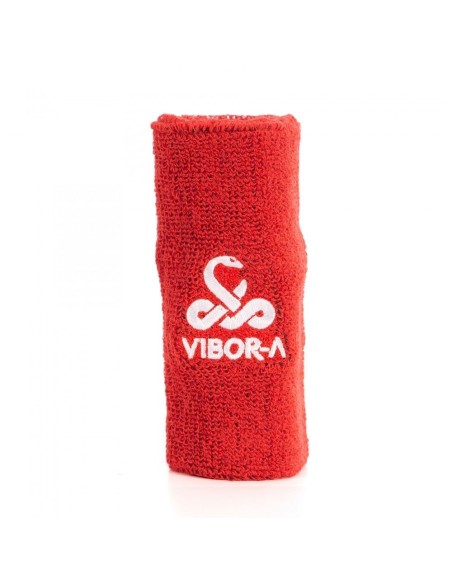 Muñequera Vibora Rojo Logo Blanco | Ofertas de pádel