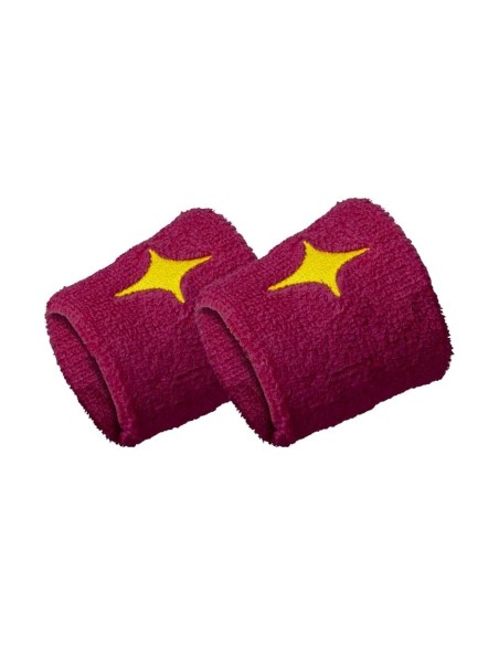 Par Muñequera Star Vie Morado Star Yellow | Ofertas de pádel