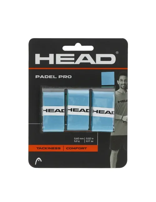 3 Unidades Overgrip Head Padel Pro 3 Azul