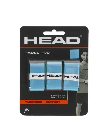 Head 3 Pcs Overgrip Padel Pro 3 Azul | Ofertas de padel