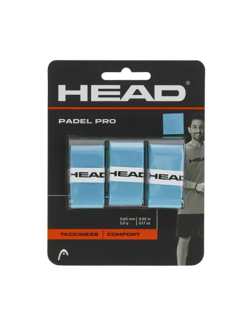 3 Unidades Overgrip Head Padel Pro 3 Azul | Ofertas de pádel