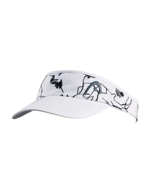 Visera Head Pro Player Flowers Blanco Gris