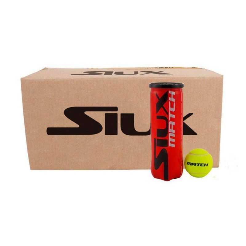 Caixa 24 latas de bolas Siux Match | Gaveta bolas de padel | Siux 