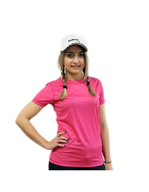 Camiseta Softee Padel Zero Fucsia Mujer