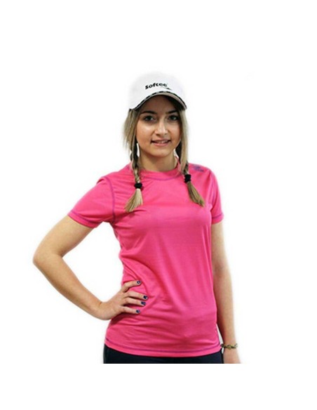 Camiseta Softee Padel Zero Fucsia Mujer | Ofertas de pádel
