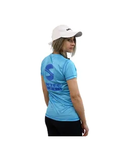 Camiseta Softee Padel Zero Celeste Mujer | Ofertas de pádel
