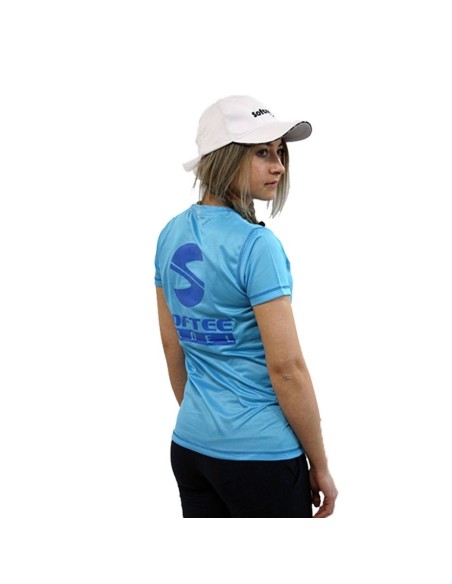 Camiseta Softee Padel Zero Celeste Mujer | Ofertas de pádel