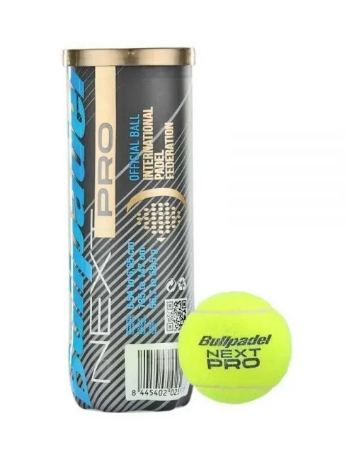 Bote 3 pelotas de pádel Bullpadel Fip Next Pro | Botes de pelotas | Bullpadel 