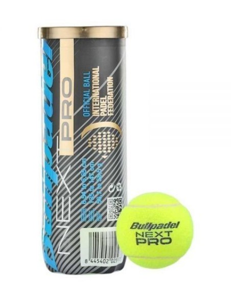 Bote 3 pelotas de pádel Bullpadel Fip Next Pro | Ofertas de pádel