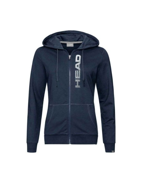 Sudadera Head Club Greta Fz Navy Blanco Mujer | Ofertas de pádel