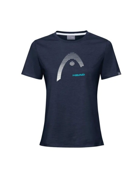Camiseta Head Club Lara Azul Marino Mujer | Ofertas de pádel