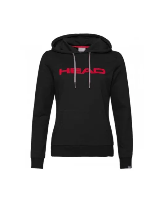 Sudadera Head Club Rosie Negro Rojo  Mujer