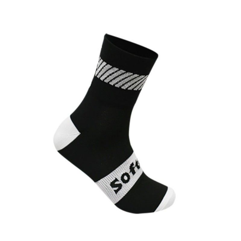 Softee Walk Socks Half Shaft Black