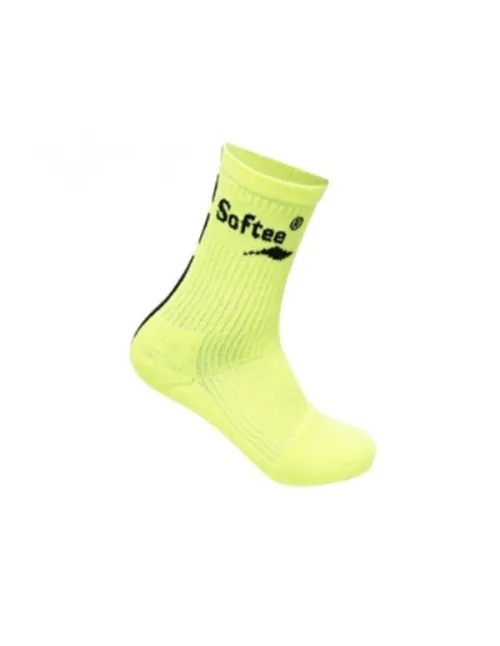 Calcetines Softee Media Caña Premium Amarillo Fluor