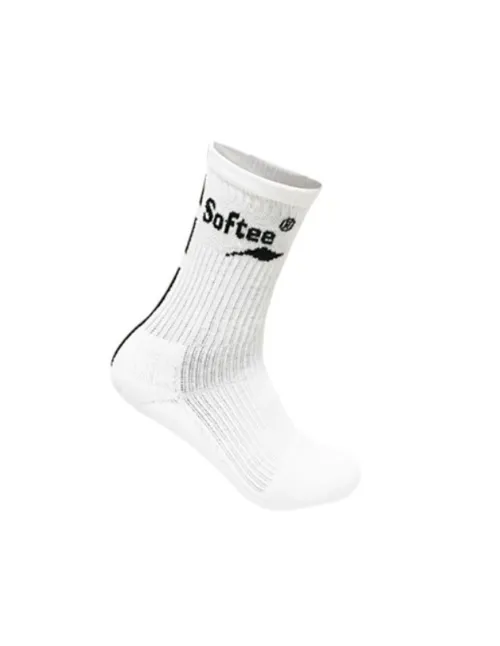 Calcetines Softee Media Caña Premium Blanco Negro