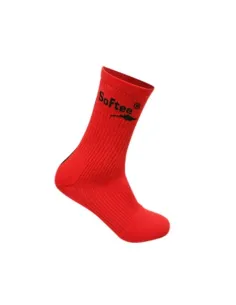 Calcetines Softee Media Caña Premium Rojo Negro | Ofertas de pádel