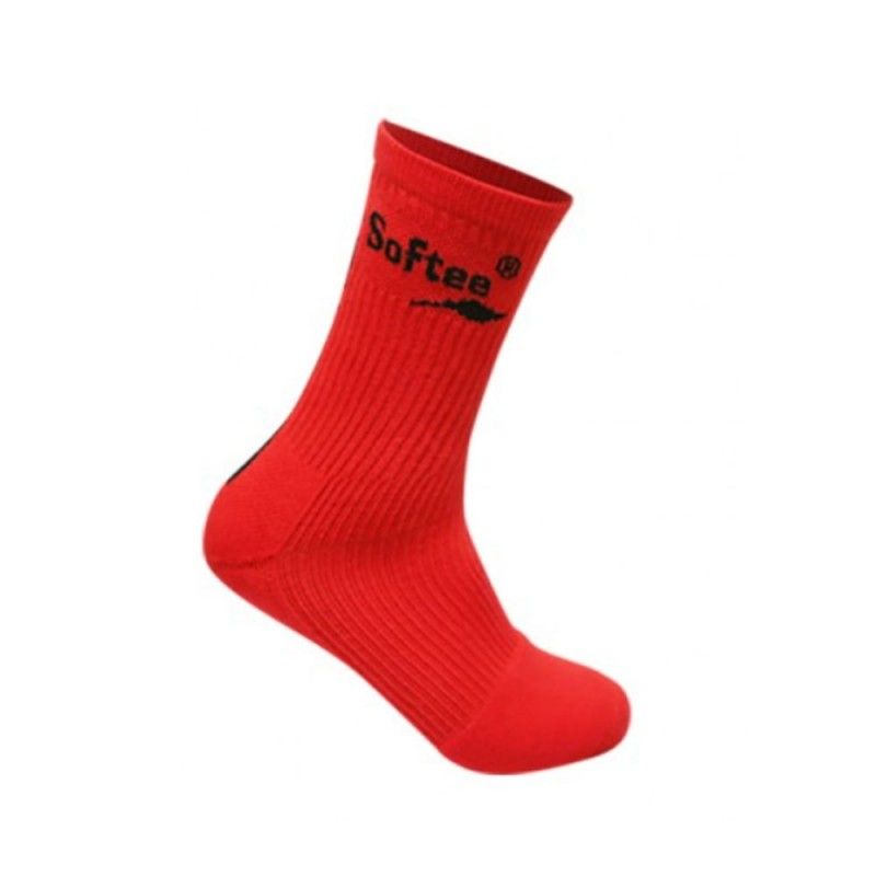 Softee Premium Half Shaft Socks Red Black