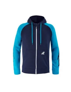 Chaqueta Babolat Drive Hood Azul | Ofertas de pádel