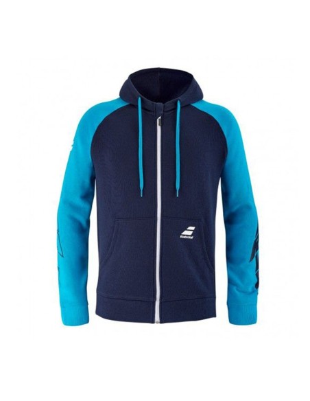 Chaqueta Babolat Drive Hood Azul | Ofertas de pádel