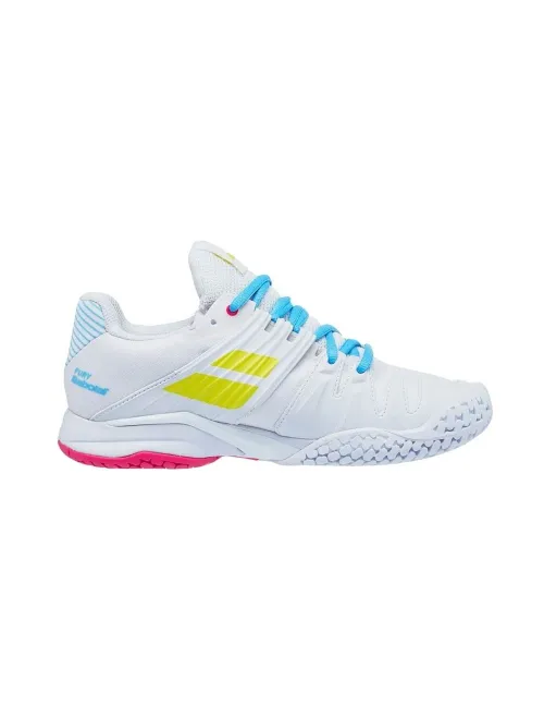 Babolat Propulse Fury Ac Rosa Azul Mujer | Ofertas de pádel