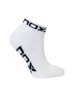 Calcetines Nox Tobilleros Blanco Azul Mujer | Ofertas de pádel