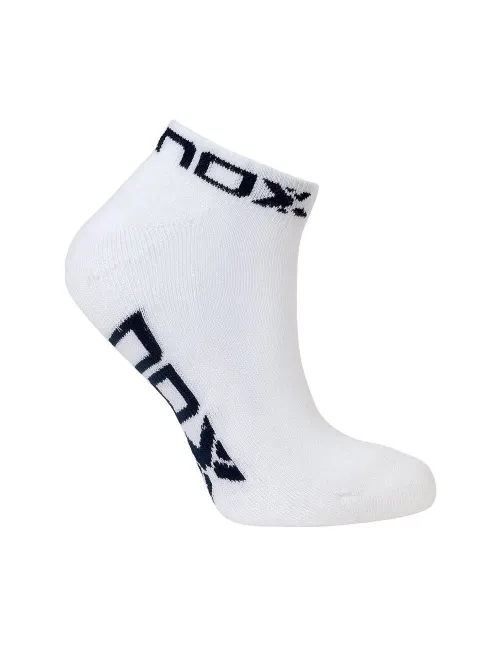 Calcetines Nox Tobilleros Blanco Azul Mujer