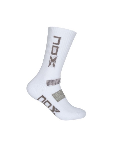 Socks Nox Half Socks White Grey | Ofertas de padel