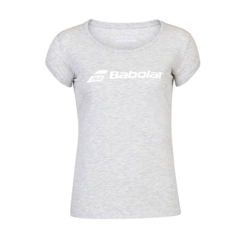 Camiseta Babolat Exercise Gris Mujer
