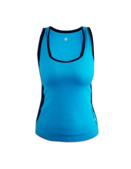 Camiseta Black Crown Calella Turquesa Marino Mujer | Ofertas de pádel