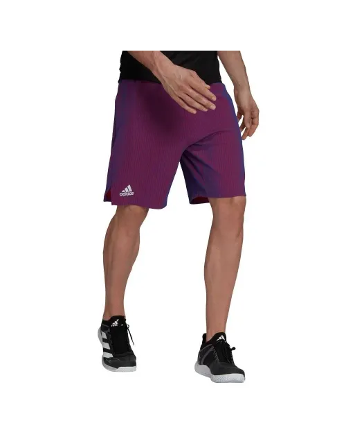 Pantalon Corto Adidas Tennis Primeblue Next Level Morado