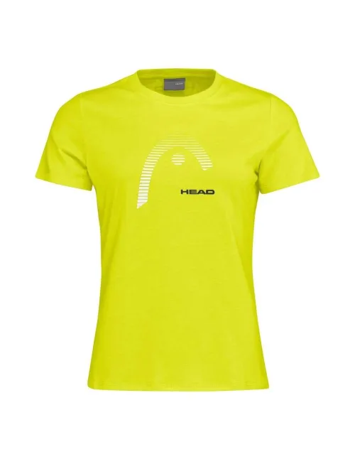 Camiseta Head Club Lara Amarillo Mujer | Ofertas de pádel