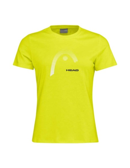 Camiseta Head Club Lara Amarillo Mujer | Ofertas de pádel
