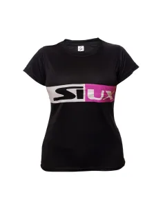Camiseta Siux Revolution Negro Mujer | Ofertas de pádel