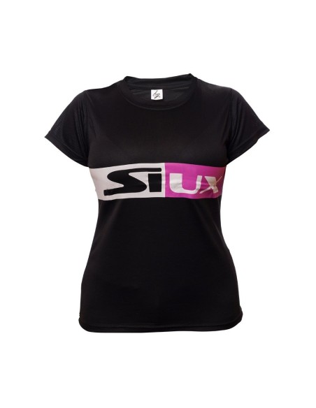 Siux T-shirt Revolution para mulher Preto | Ofertas de padel