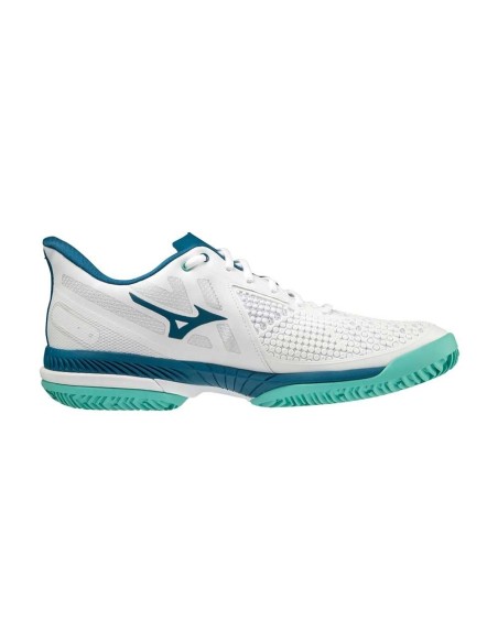 Mizuno Wave Exceed Tour 5 Clay Court White Blue | Ofertas de padel