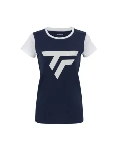 Camiseta Tecnifibre Perf Marino Blanco Mujer | Ofertas de pádel