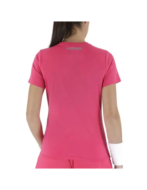 Head T-shirt Club Lara Fuchsia Mulher | Ofertas de padel