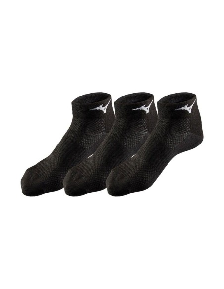 Pack 3 Pares De Calcetines Mizuno Run Negro | Ofertas de pádel